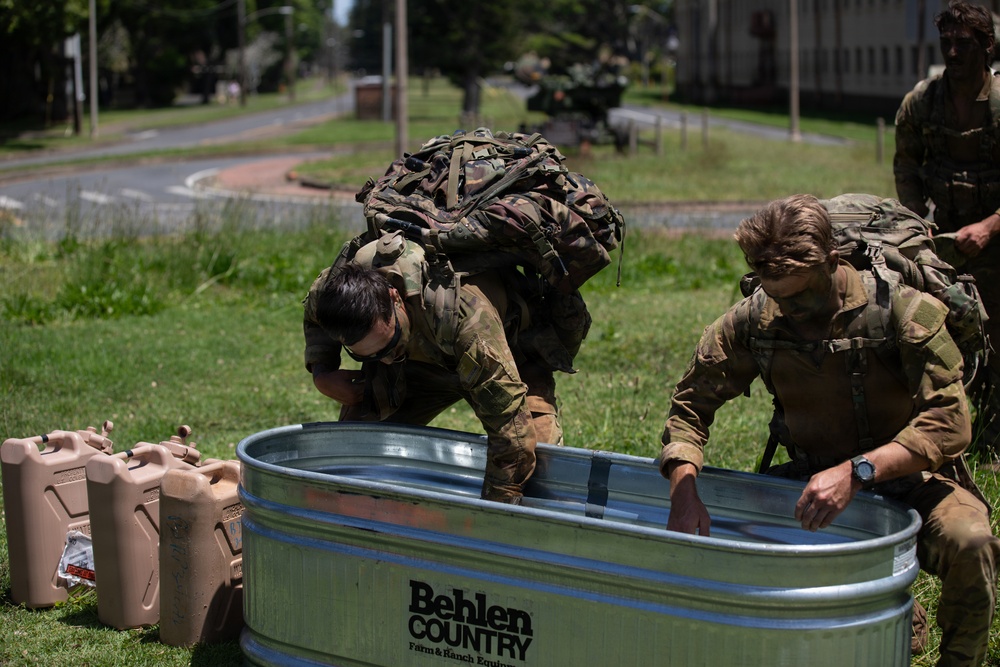Multinational Soldiers compete in Ruck March for Pacific Land Forces Team Readiness Challenge