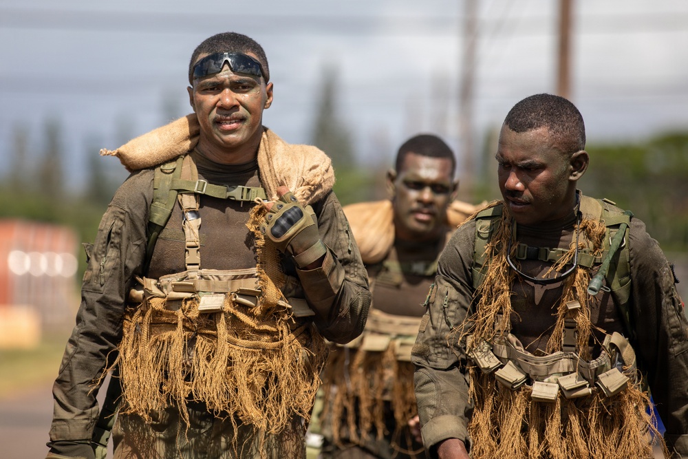Multinational Soldiers compete in Ruck March for Pacific Land Forces Team Readiness Challenge