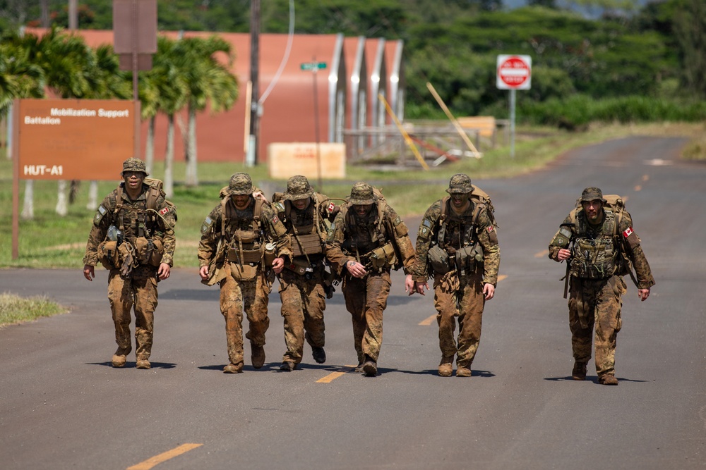 Multinational Soldiers compete in Ruck March for Pacific Land Forces Team Readiness Challenge