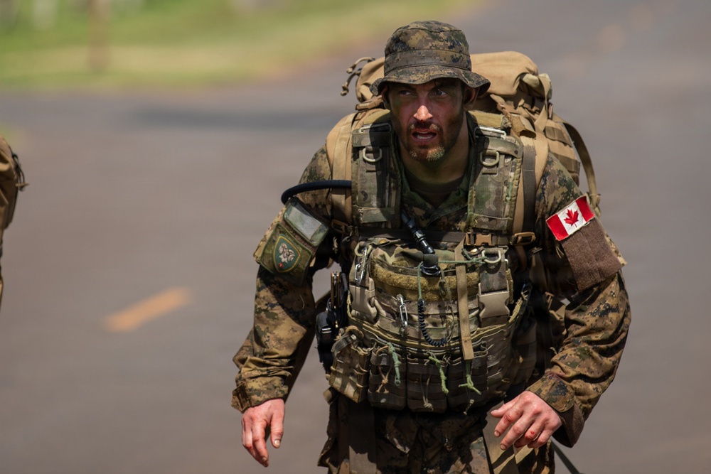 Multinational Soldiers compete in Ruck March for Pacific Land Forces Team Readiness Challenge