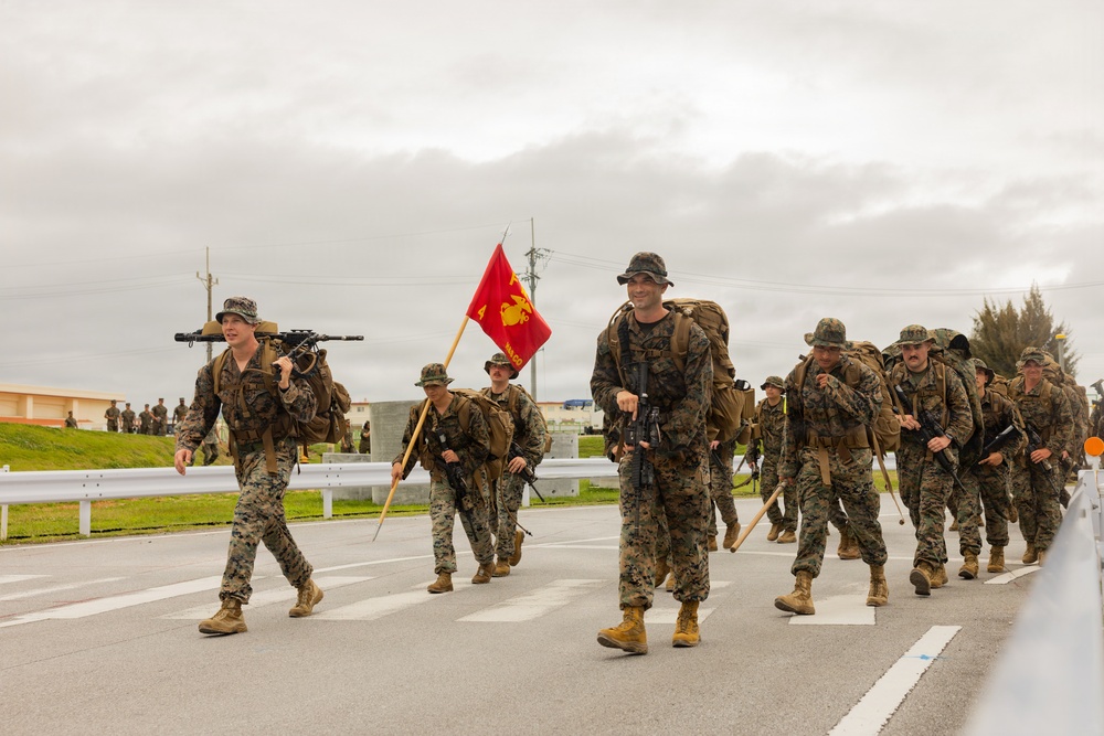 4th Marine Regiment Conducts 10k Hike to Corporals Course Graduation