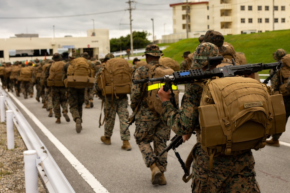 4th Marine Regiment Conducts 10k Hike to Corporals Course Graduation