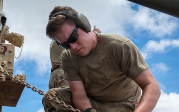36th CRS offload water purification system to support the Saipan community