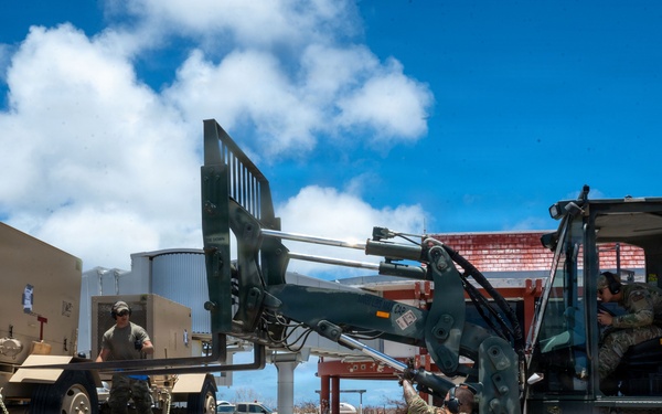 36th CRS offload water purification system to support the Saipan community