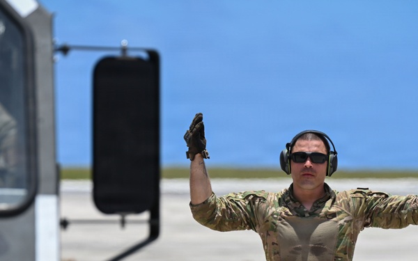36th CRS offload water purification system to support the Saipan community