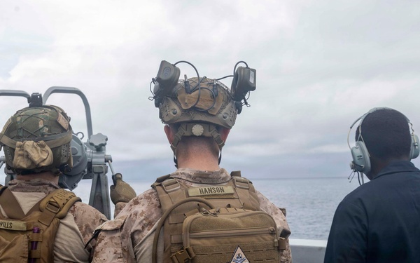 11th MEU Marines, Sailors Transit the Surigao Strait aboard USS Portland