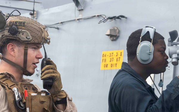 11th MEU Marines, Sailors Transit the Surigao Strait aboard USS Portland