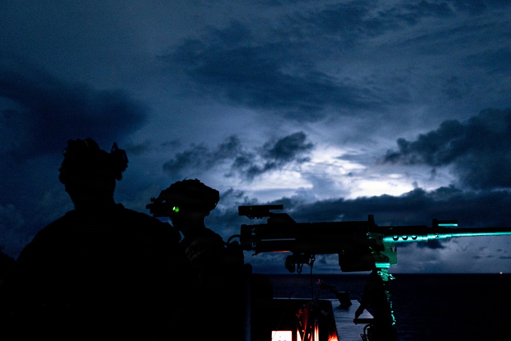 11th MEU Marines, Sailors Transit the Surigao Strait aboard USS Portland