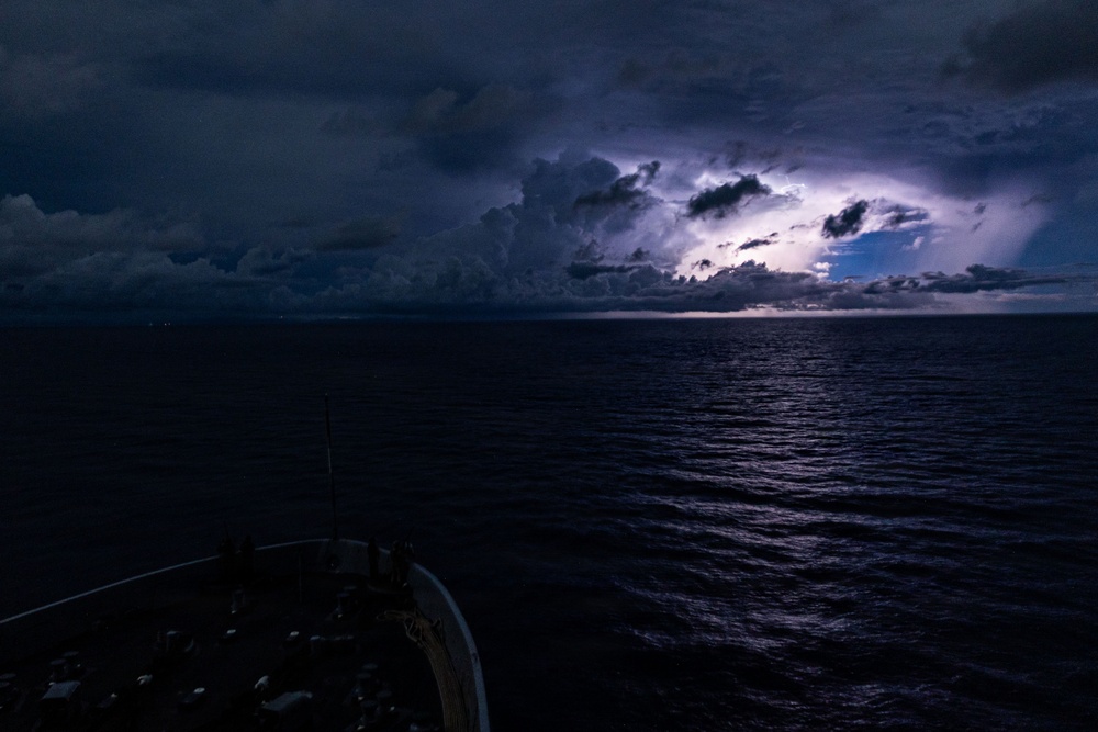 11th MEU Marines, Sailors Transit the Surigao Strait aboard USS Portland