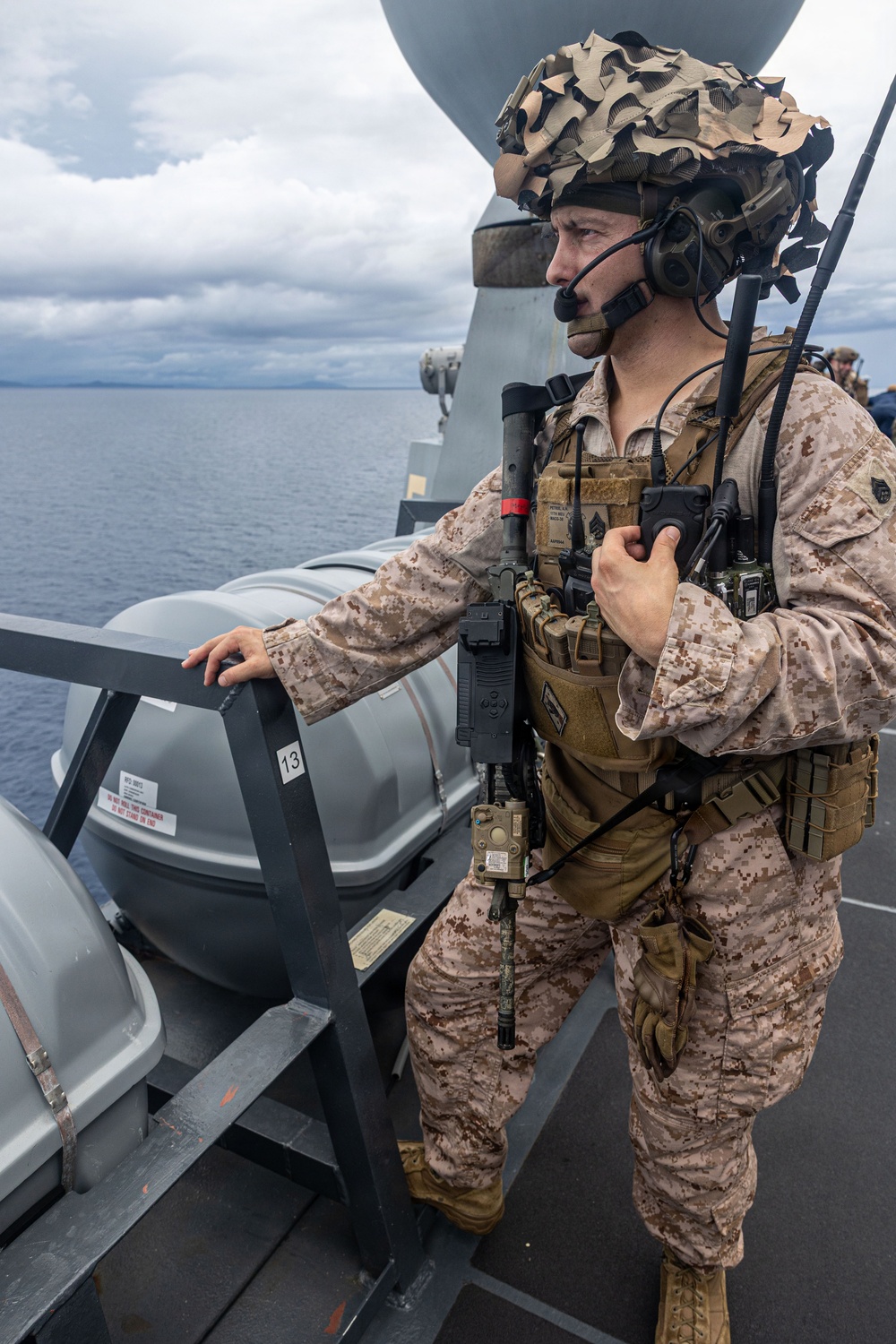 11th MEU Marines, Sailors Transit the Surigao Strait aboard USS Portland