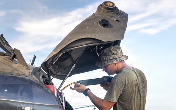 Balikatan 2026: Task Force Saber conducts UH-60 Black Hawk 40-hour inspection