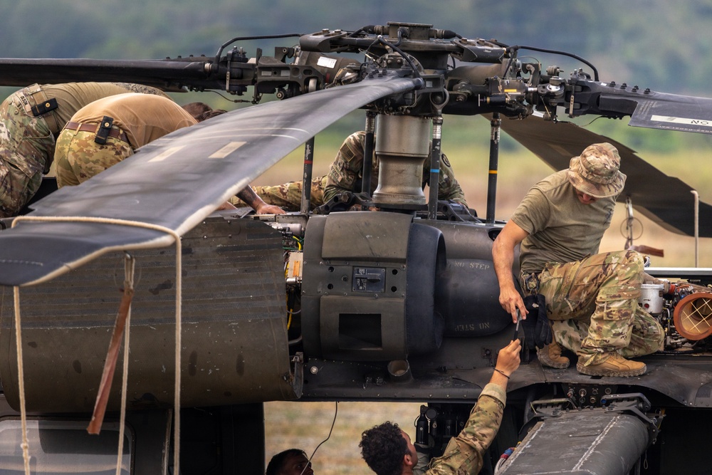 Balikatan 2026: Task Force Saber conducts UH-60 Black Hawk 40-hour inspection