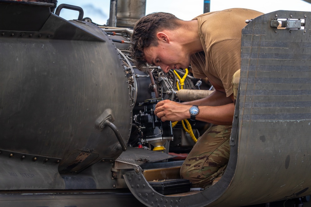Balikatan 2026: Task Force Saber conducts UH-60 Black Hawk 40-hour inspection