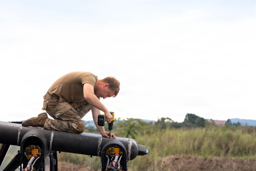 Balikatan 2026: Task Force Saber conducts UH-60 Black Hawk 40-hour inspection