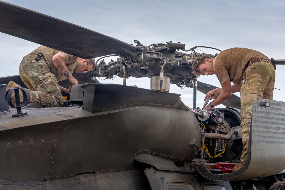 Balikatan 2026: Task Force Saber conducts UH-60 Black Hawk 40-hour inspection