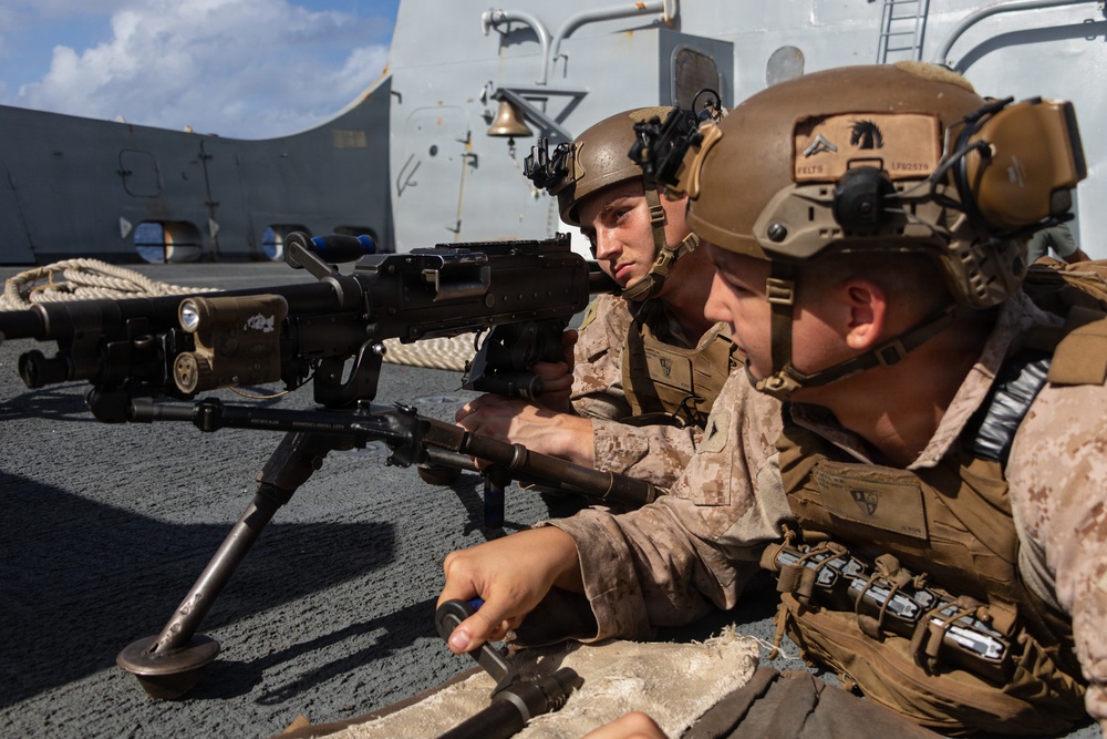 USS Portland Marines Conduct Routine Operations
