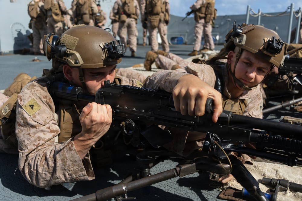 USS Portland Marines Conduct Routine Operations