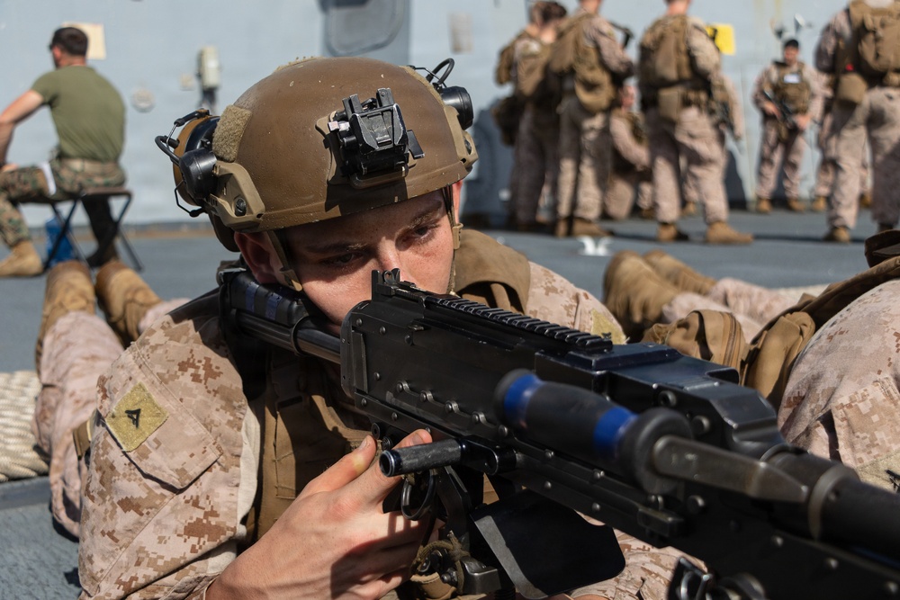 USS Portland Marines Conduct Routine Operations