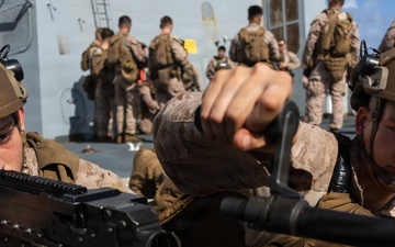 USS Portland Marines Conduct Routine Operations