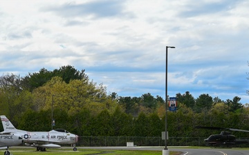 104th Fighter Wing Hangs Banners Honoring Fallen Barnestormers