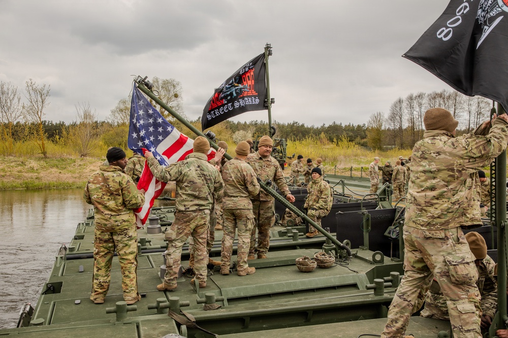 809th MRBC Erects Bridge in Support of Saber Strike 2026 Day 1.