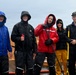 Coast Guard Cutter Barque Eagle's crew conducts deck maintenance