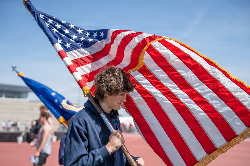 114th Fighter Wing conducts flyover for 101st Annual Howard Wood Dakota Relays