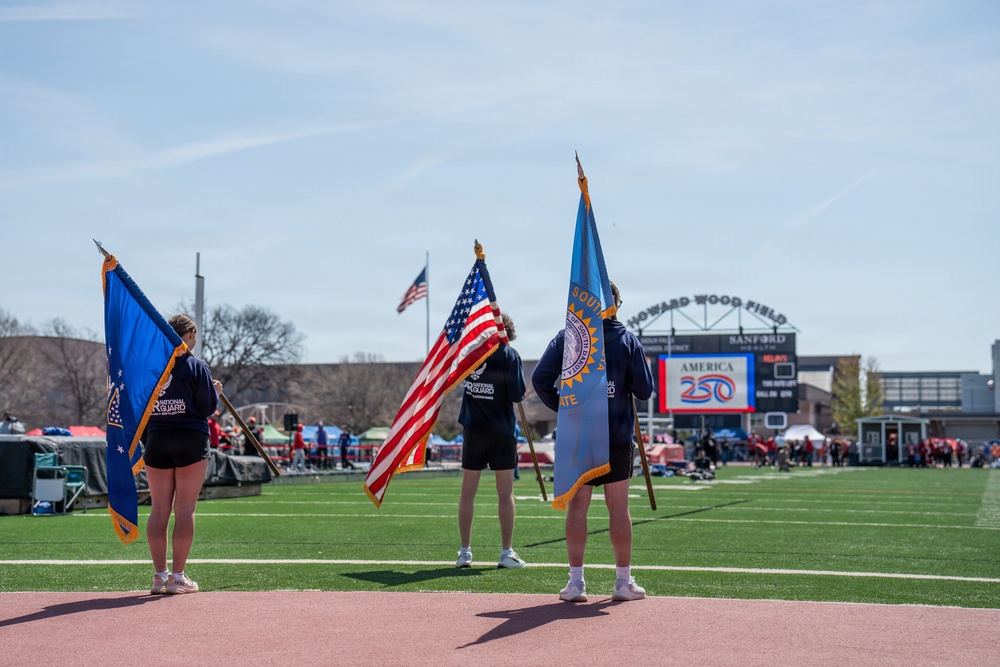 114th Fighter Wing conducts flyover for 101st Annual Howard Wood Dakota Relays