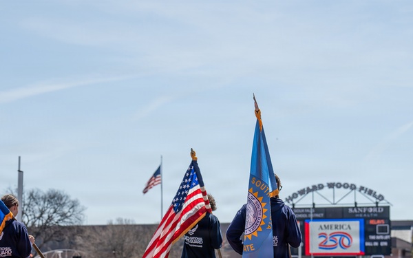 114th Fighter Wing conducts flyover for 101st Annual Howard Wood Dakota Relays