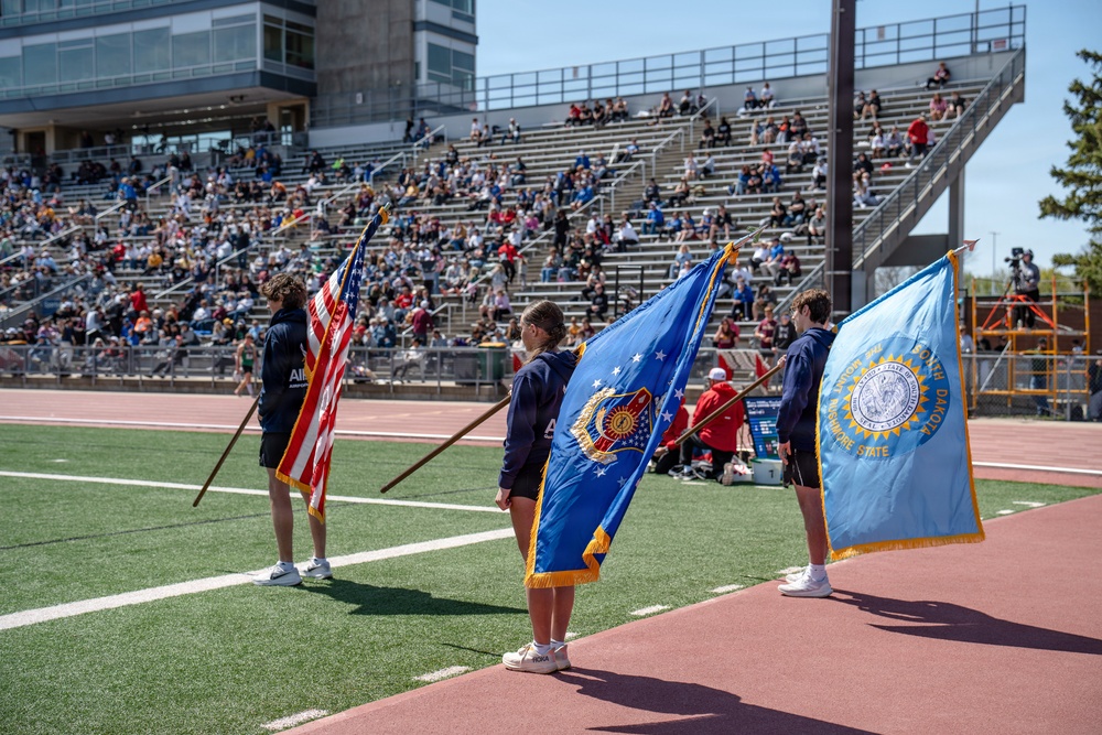 114th Fighter Wing conducts flyover for 101st Annual Howard Wood Dakota Relays