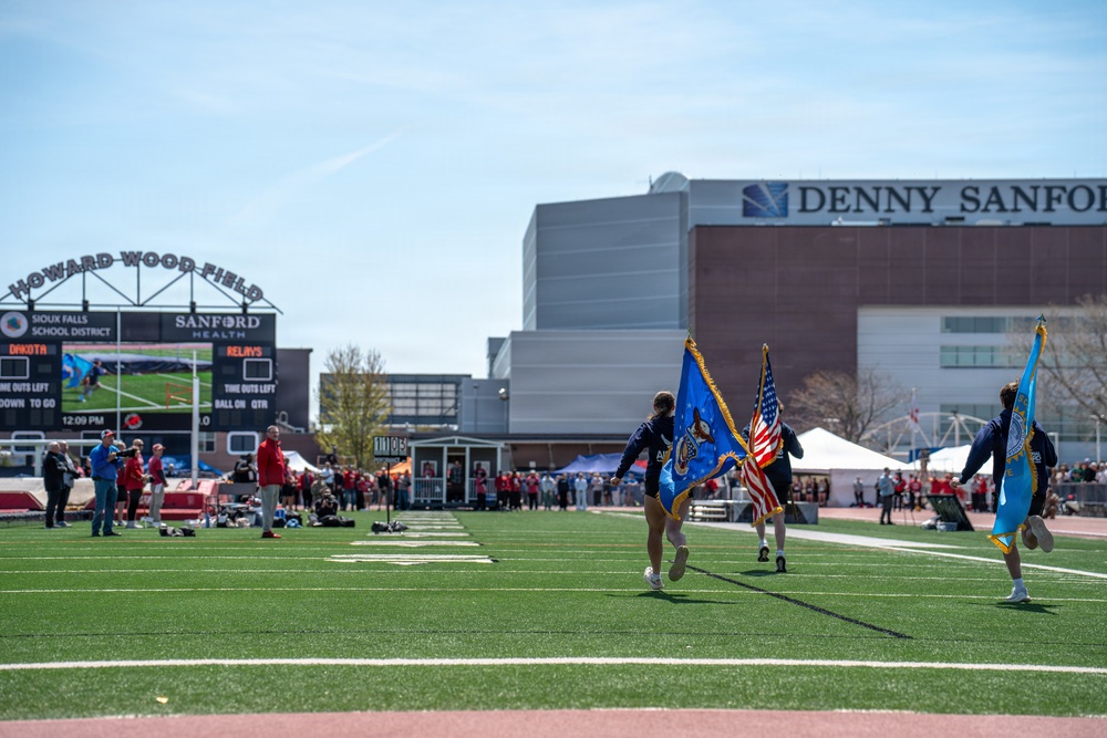 114th Fighter Wing conducts flyover for 101st Annual Howard Wood Dakota Relays