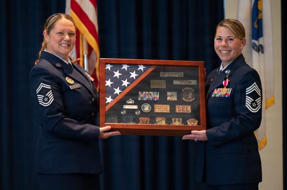 Chief Master Sgt. Tracy Sylvia retires from U.S. Air Force after 31 years of service