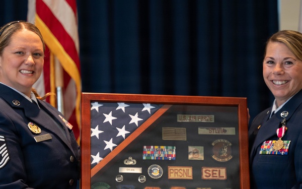 Chief Master Sgt. Tracy Sylvia retires from U.S. Air Force after 31 years of service
