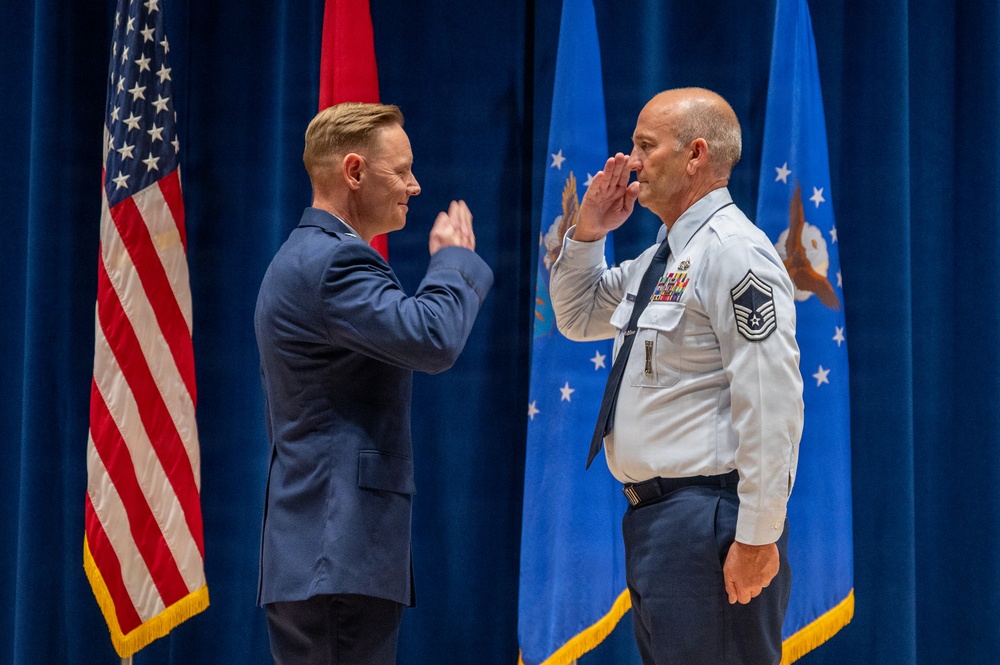 Chief Master Sgt. Davis Promotion Ceremony