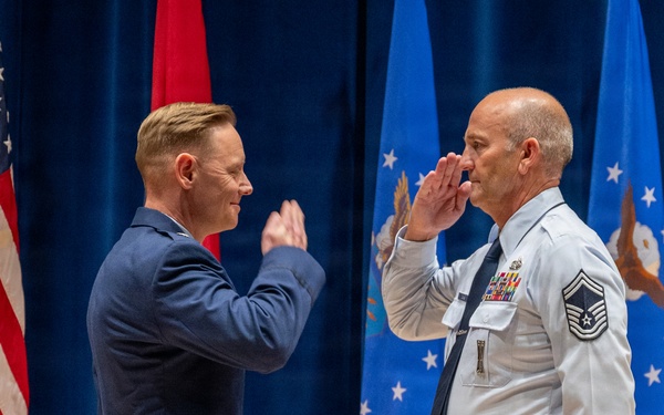 Chief Master Sgt. Davis Promotion Ceremony