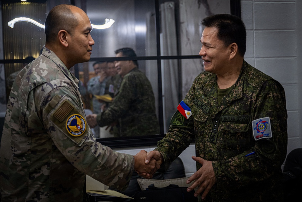 Balikatan 2026: 21st AEW and PAF chaplains gather for fellowship exchange