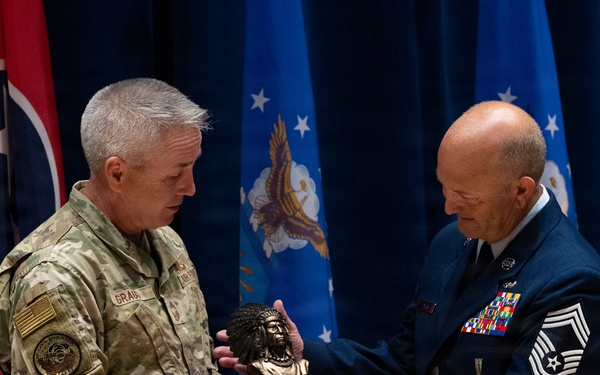 Chief Master Sgt. Davis Promotion Ceremony
