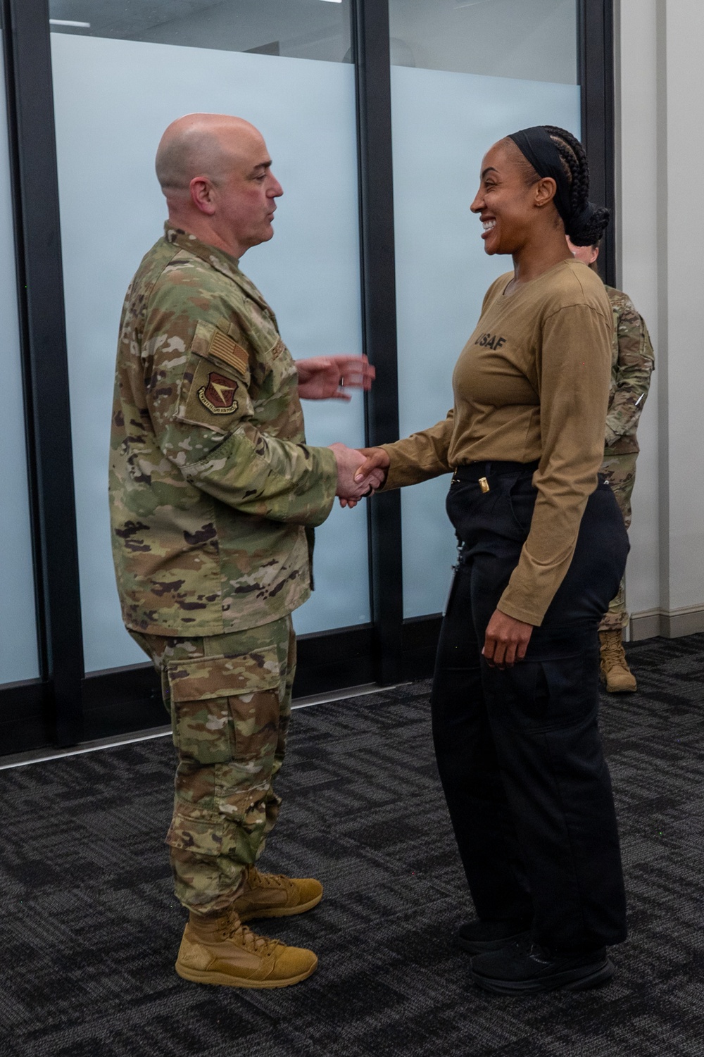 932nd Development and Training Flight Joins 22nd Air Force Leaders for Mentorship Lunch