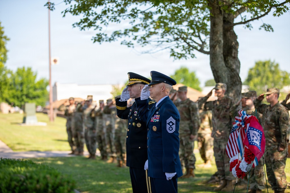 Arkansas National Guard Honors 6 New Names on Fallen Soldier Memorial