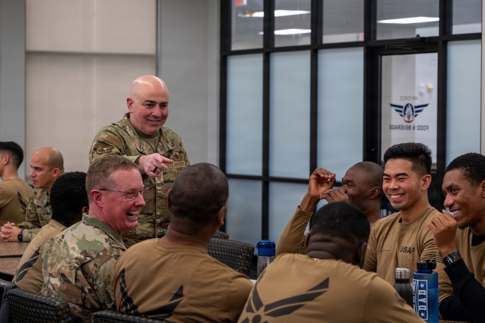 932nd Development and Training Flight Joins 22nd Air Force Leaders for Mentorship Lunch