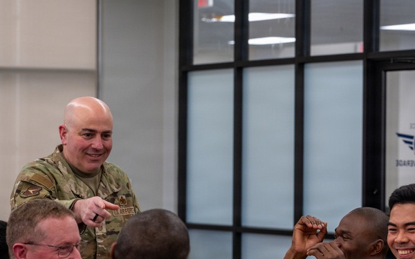 932nd Development and Training Flight Joins 22nd Air Force Leaders for Mentorship Lunch