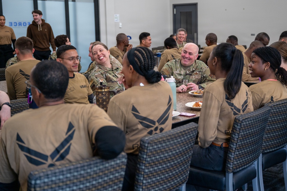 932nd Development and Training Flight Joins 22nd Air Force Leaders for Mentorship Lunch