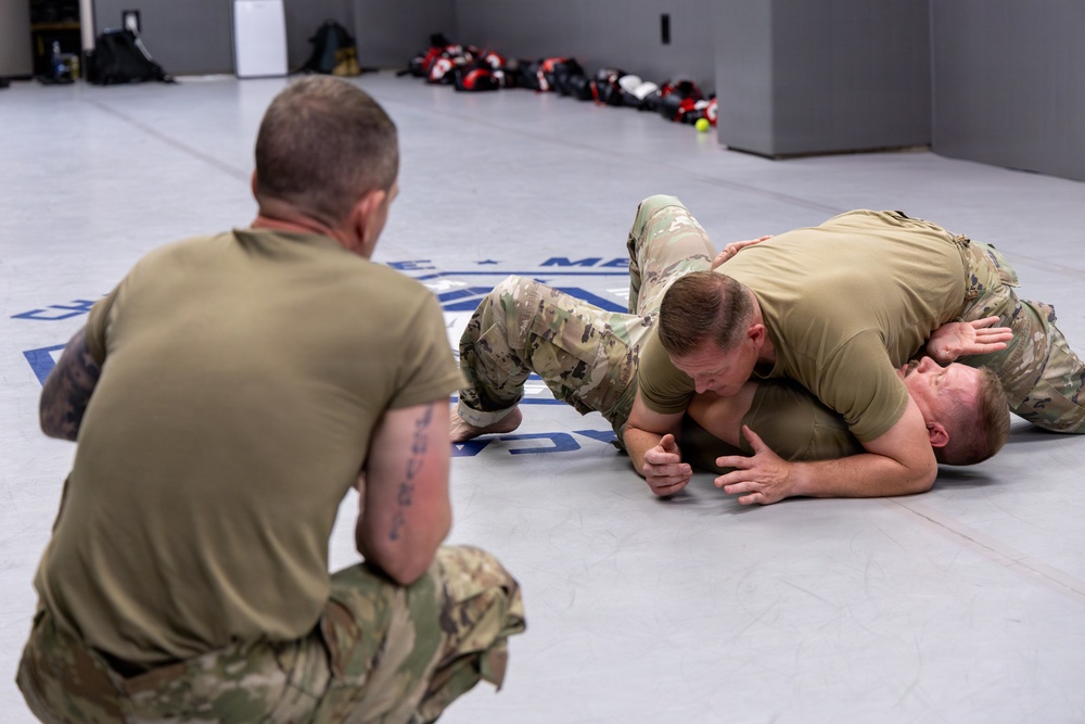 145th SFS trains on ground combative techniques