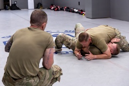 145th SFS trains on ground combative techniques