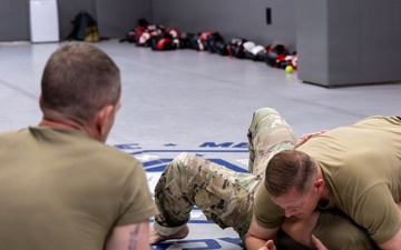 145th SFS trains on ground combative techniques
