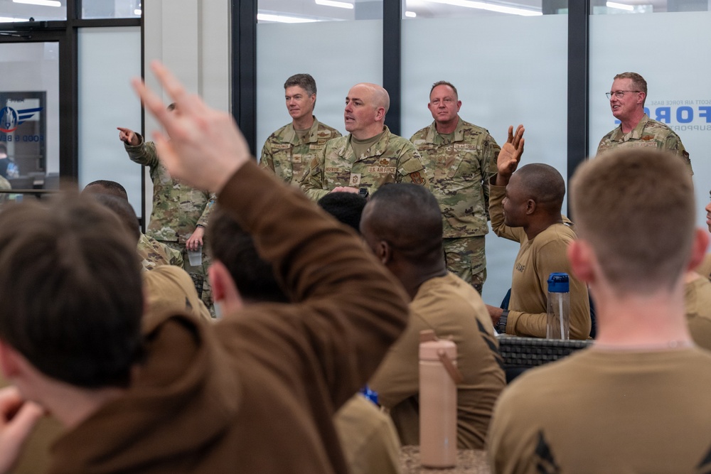 932nd Development and Training Flight Joins 22nd Air Force Leaders for Mentorship Lunch