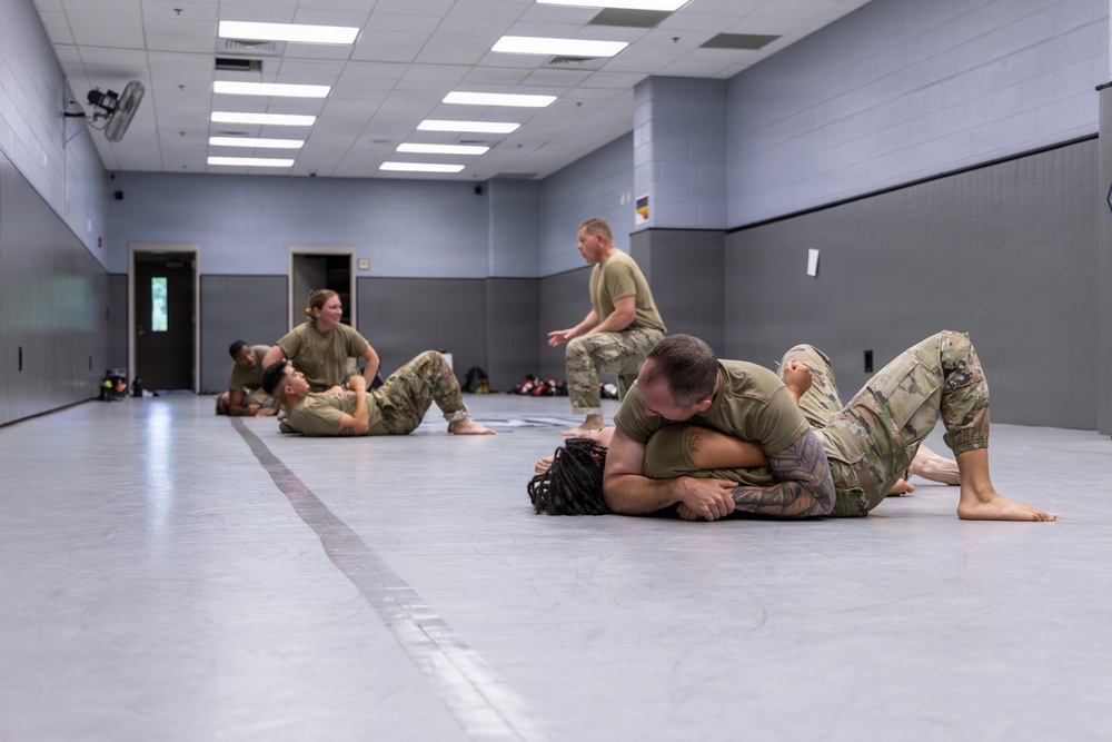 145th SFS trains on ground combative techniques