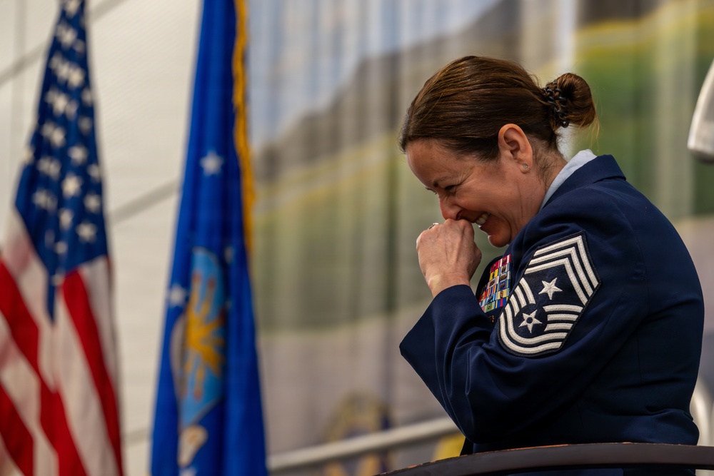 CMSgt Barbara Gilmore retirement ceremony