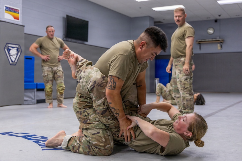 145th SFS trains on ground combative techniques