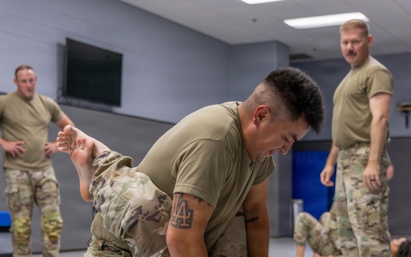 145th SFS trains on ground combative techniques